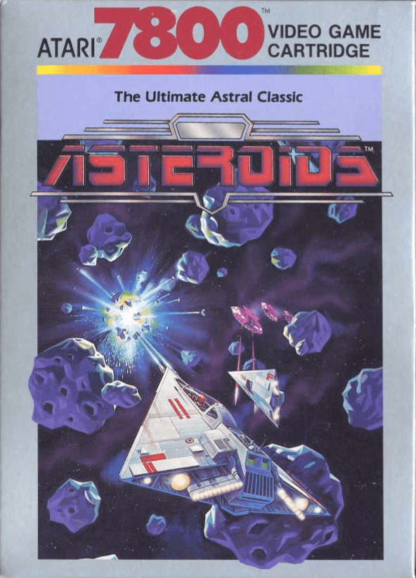 Asteroids Deluxe box art for Atari 7800